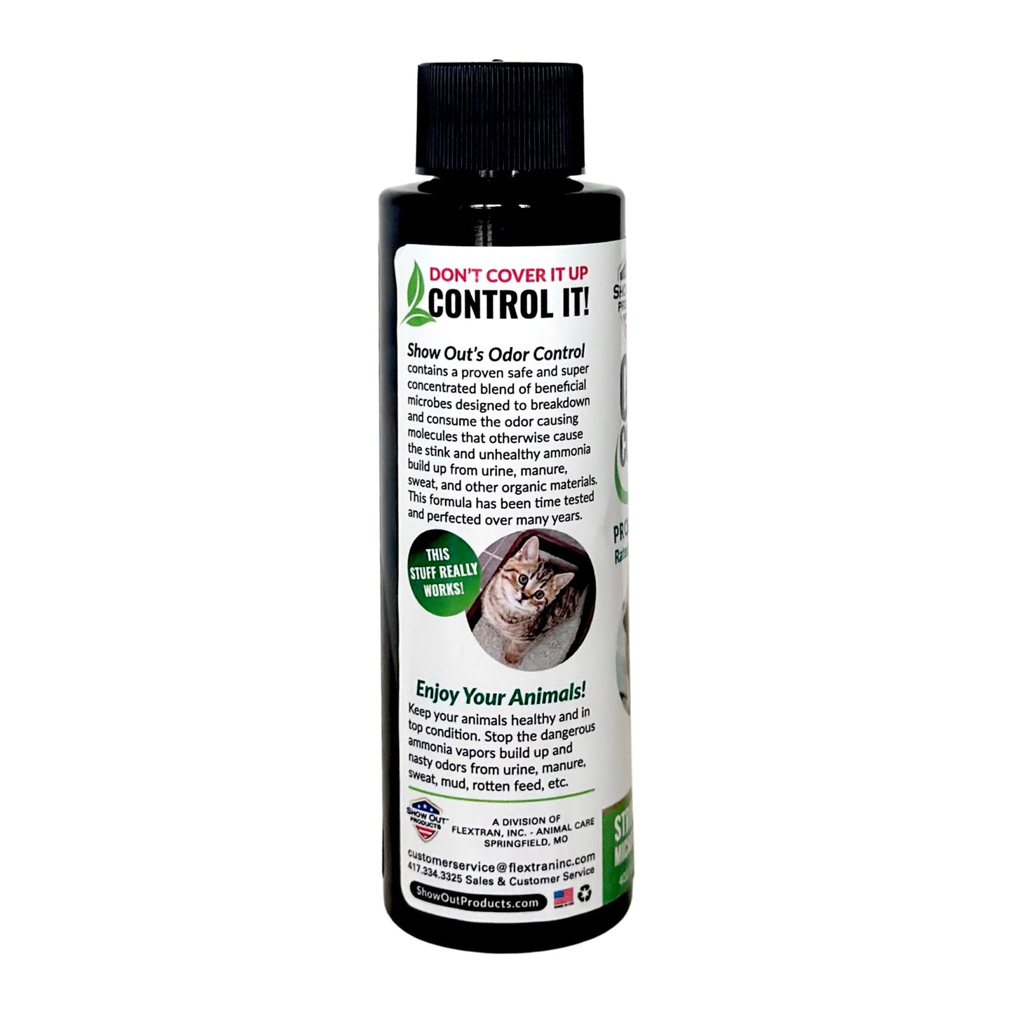 Show Out Odor Control & Urine Smell Remover - Eliminates Odors from Dog, Pet, Horse, Cat, Trailers, Carpet and Homes - Makes 2.5 Gallons of Spray. Pee Odor Destroyer, Eliminator & Enzyme Cleaner