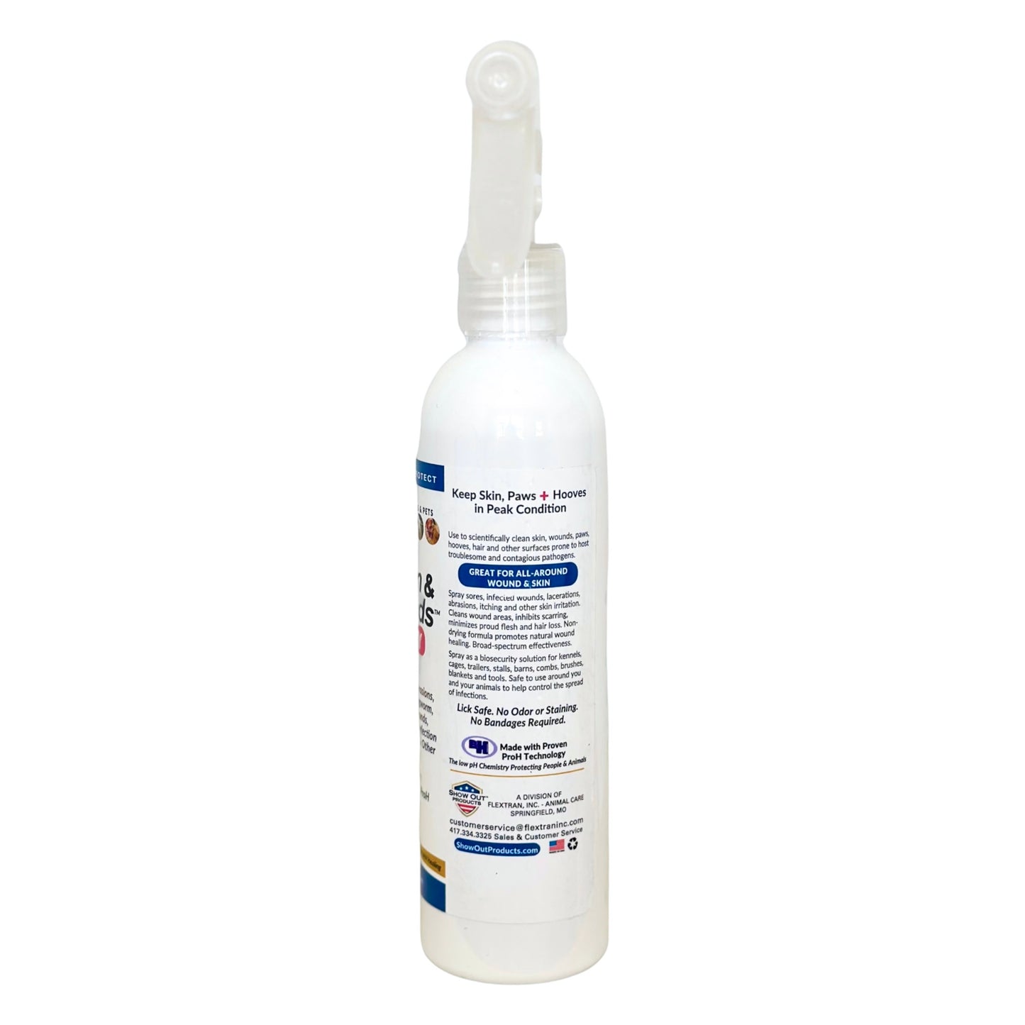 Show Out Skin & Wounds Spray for Dogs & Cat - Remedy for Dog Hot Spot, Dry Skin, Rash, Skin Infection, Ringworm, Mange, Itchy Paws, Irritation on Skin, Skin Allergy, Wound Care (8oz)